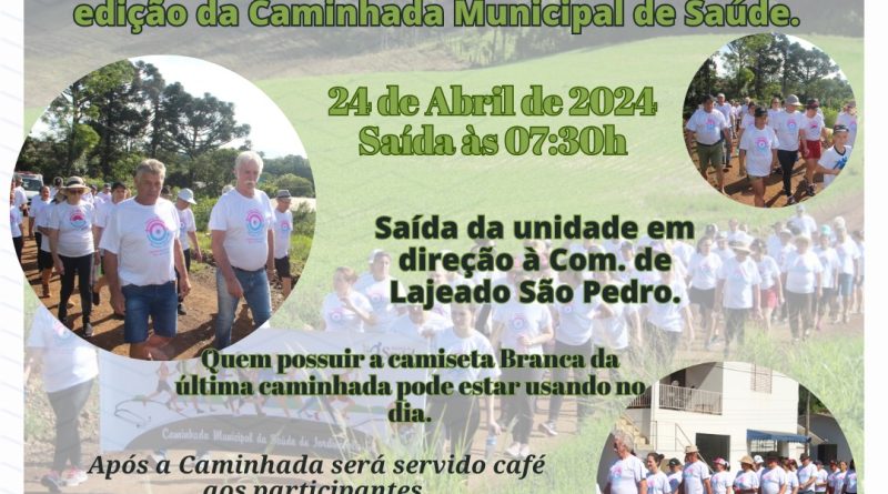 Caminhada da Saúde acontece neste dia 24 de abril